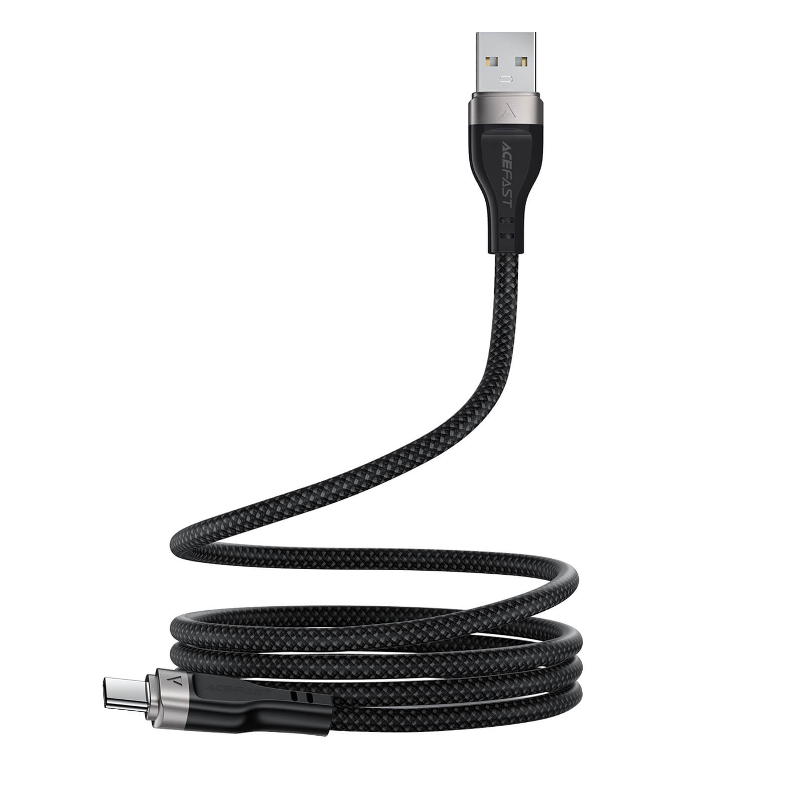 Acefast Braided Magnetic Storage Charging Cable USB-A to Type-C 3A 1.2m