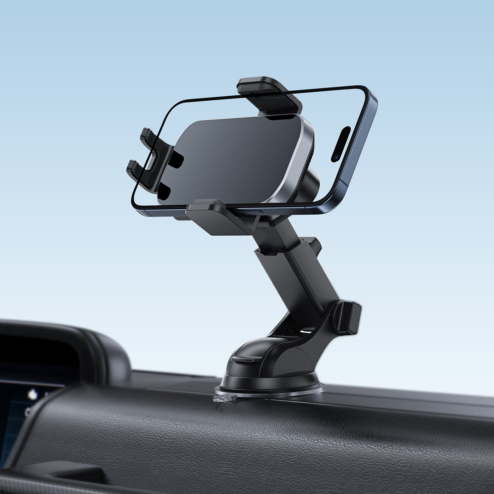 Acefast Auto-Locking Clamp 15W Wireless Charging Car Holder D53