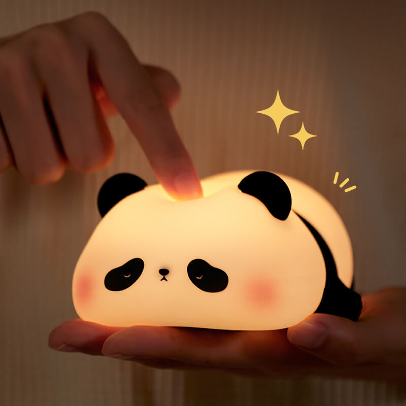 New Arrival Mobie Rechargeable Panda Silicone Lamp Soft Touch Light