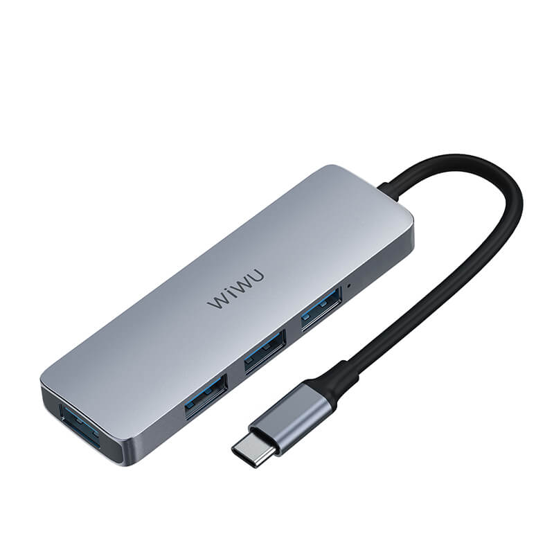 WIWU Alpha 4-in-1 Type-C to USB Hub(Type-C to 4*USB3.0)
