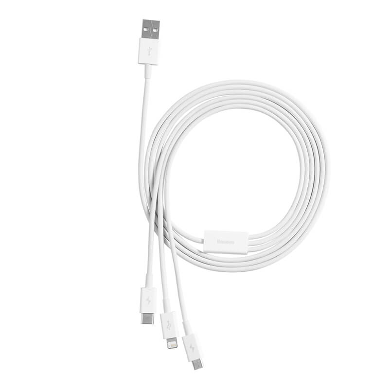 Baseus Superior Series 3-in-1 Fast Charging Data Cable 1.5m