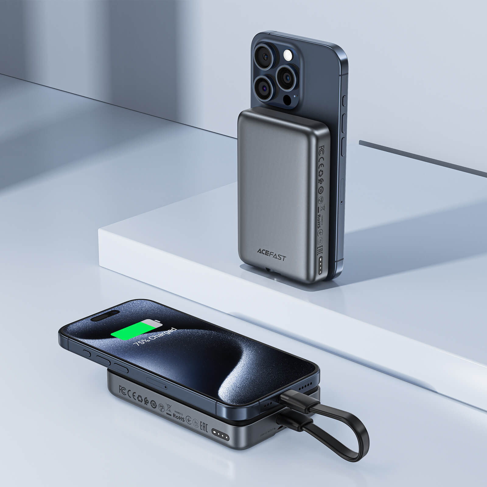 Acefast PD 30W 10000mAh Fast Charging Power Bank With Type-C Cable M10