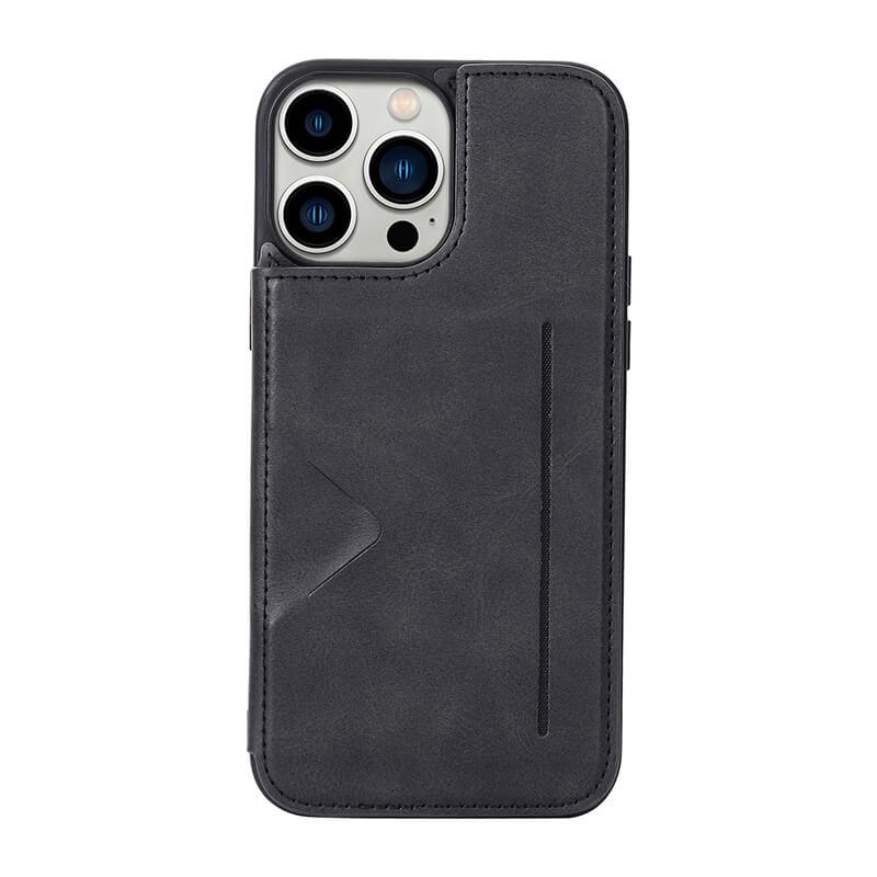 iPhone 16 Pro Mika Series PU Leather Wallet Stand Case with Magnetic Close