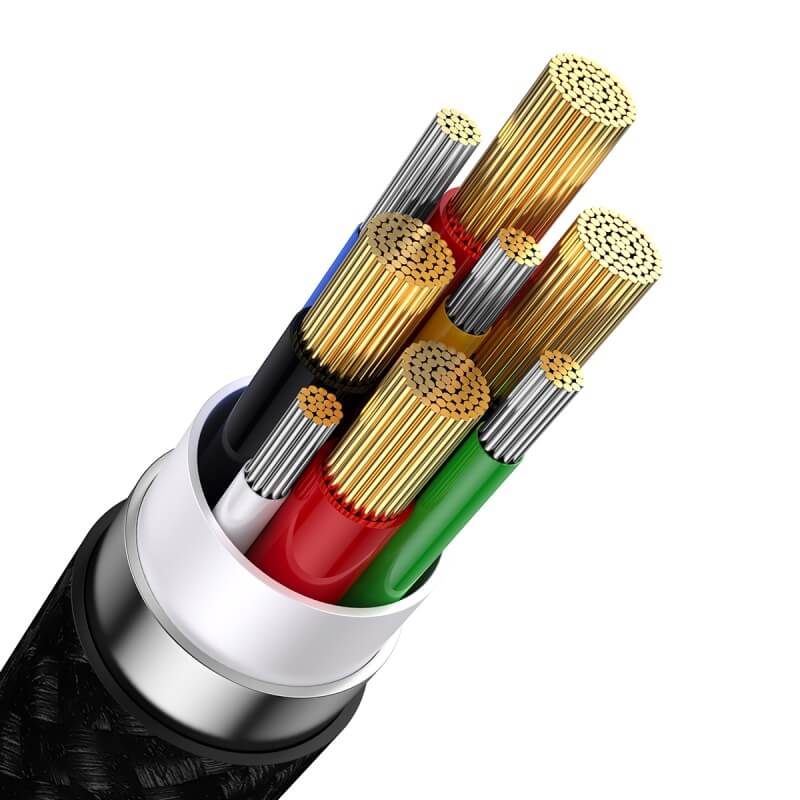 Baseus Flash Series Two for Three Data Cable U+C to M+L+T 100w 1.2m
