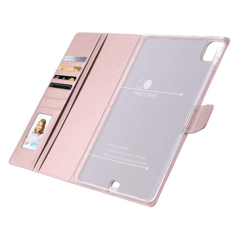 iPad Pro 12.9 2020 Luxury Hanman Leather Wallet Flip Case Cover