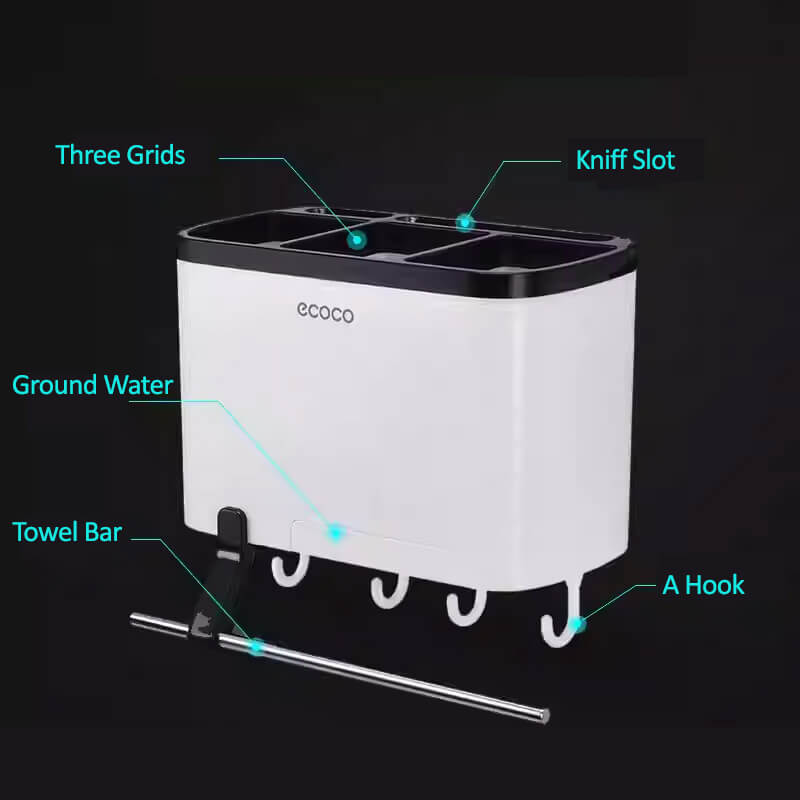 Mobie Multi Functional Knife Fork Chopsticks Utensil Holder Organizer E1801