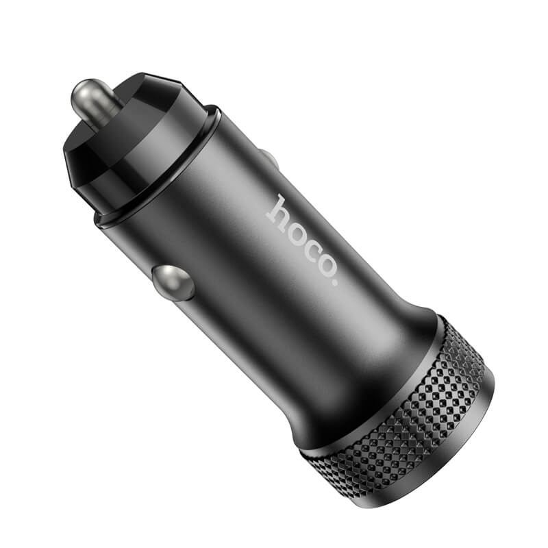hoco. 38W Dual-Port Fast Car Charger with Aluminum Housing Z49B