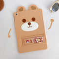 iPad Pro 11 2020 Q Uncle Brown Bear Silicone iPad Case