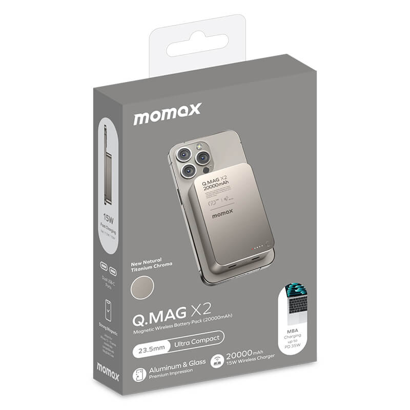 Momax Ultra-Compact Magsafe Wireless Power Bank 35W 20000mAh