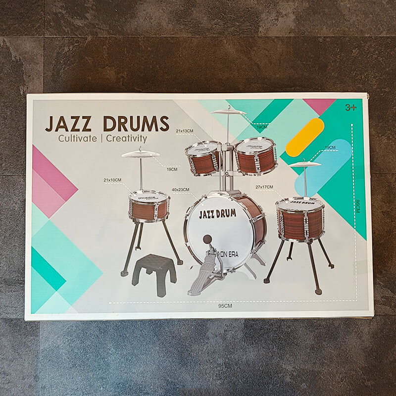 New Arrivals Mobie Educational Instrument Durable Toy Jazz Drum Set for Kids Ages 3-10