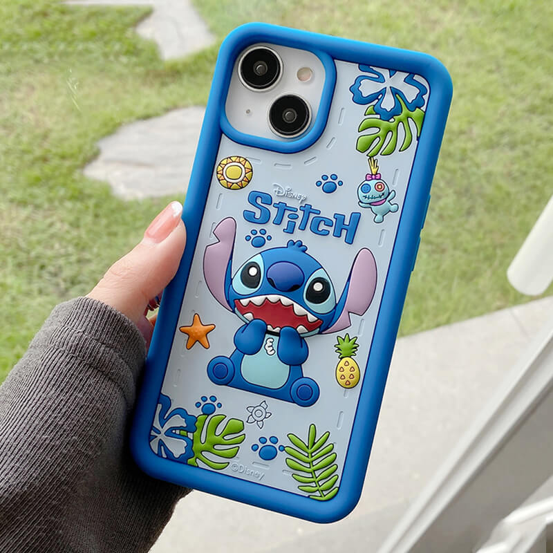 iPhone 13Pro Q Uncle Genuine Disney Stitch Silicone Phone Case