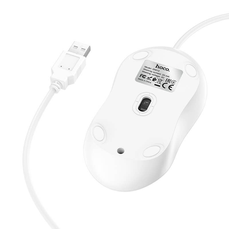 hoco. Wired Computer Mouse with Adjustable DPI and Long Lifespan GM13