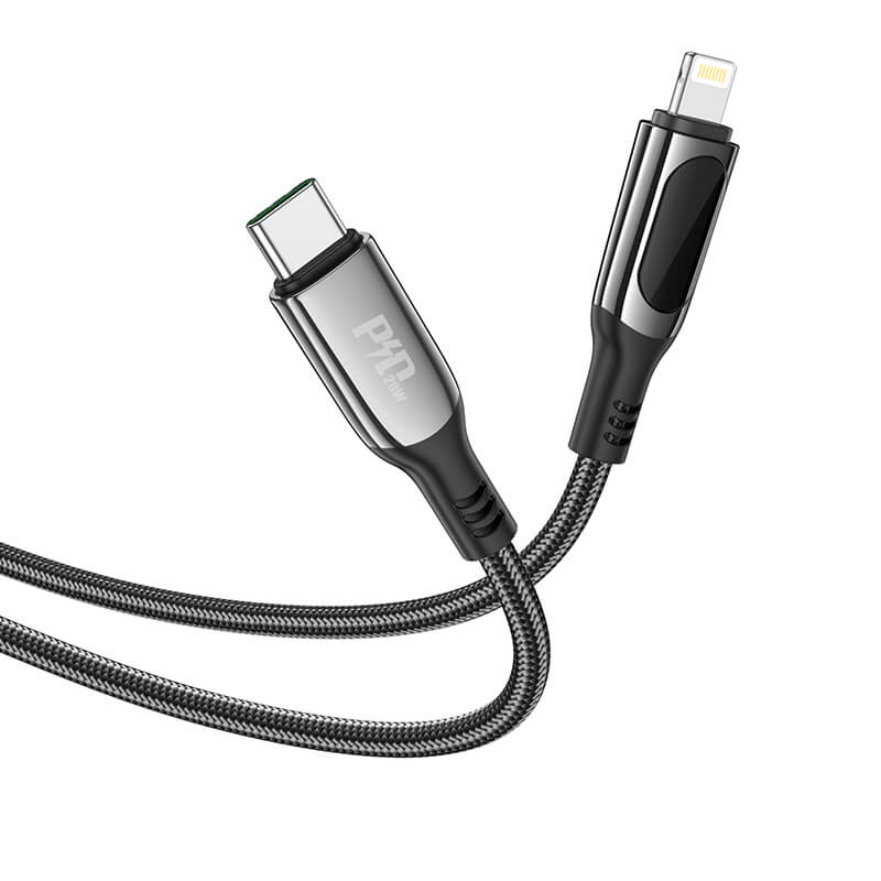 hoco. Type-C to Lightning Led PD 20W Extreme Charging Data Cable S51