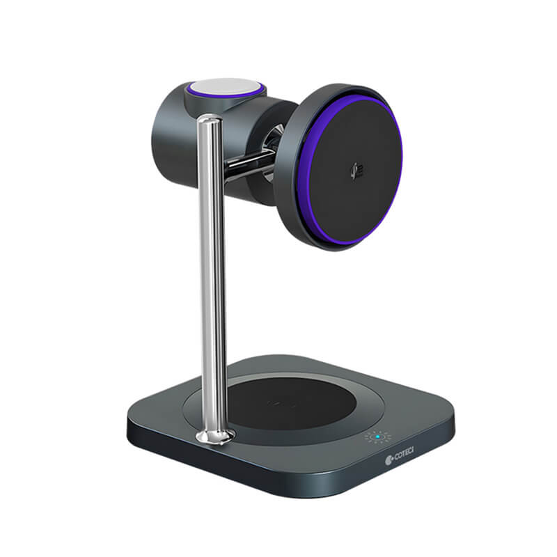 Coteci 25W 3-in-1 Fast Wireless Charger with Cooling Fan BS-025