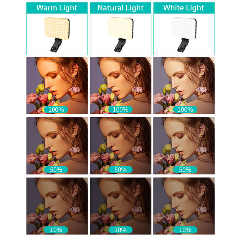 New Arrivals Coteci Portable Tri-color Light Source LED Fill Light 2500-6500K