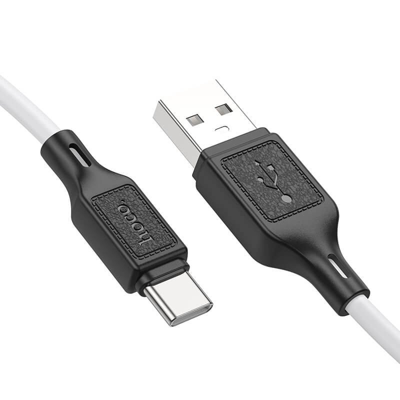 hoco. Cool Silicone USB-A to Type-C Charging Data Cable X90