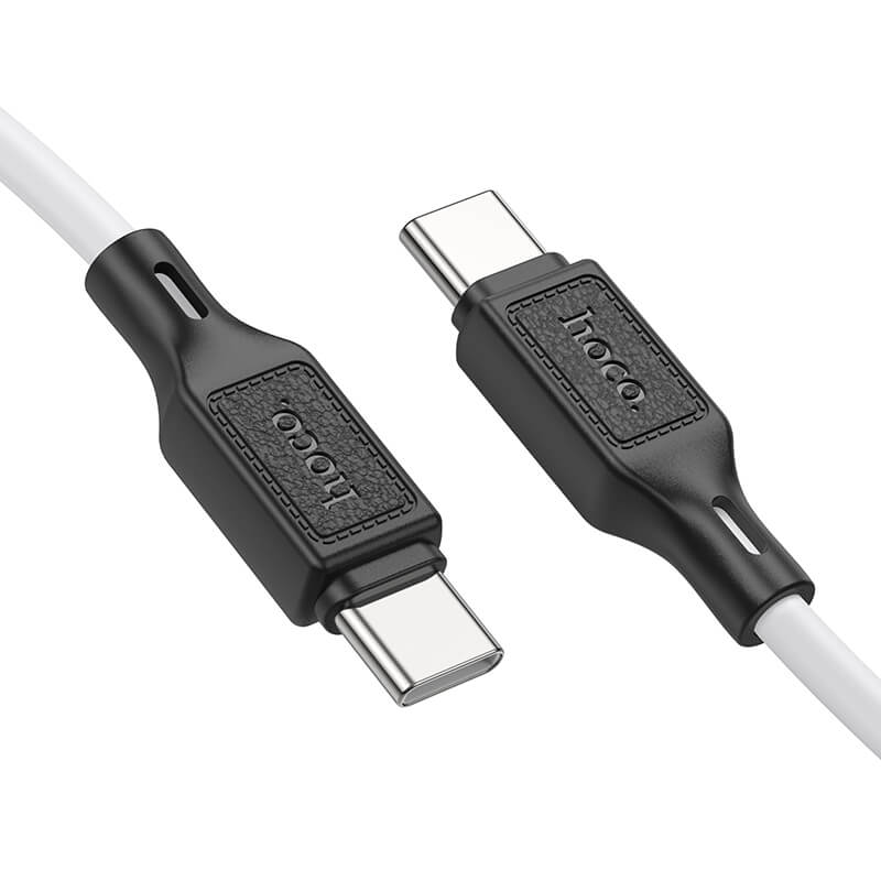 hoco. Cool 60W Silicone Charging Data Cable for Type-C to Type-C X90