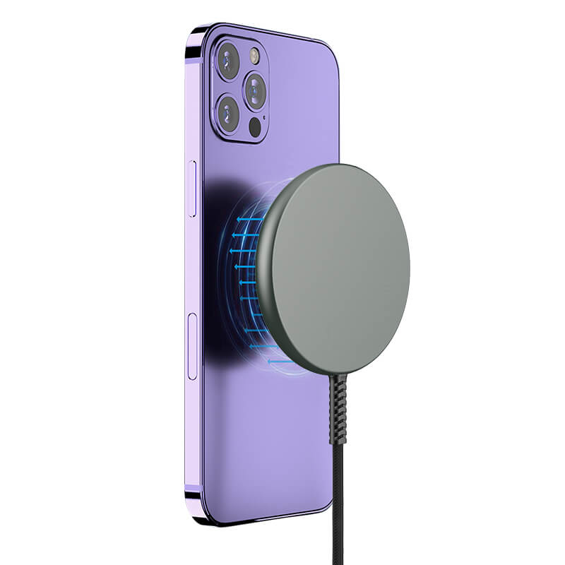 WIWU Ultra-thin Transparent 2-in-1 Magnetic Wireless Charger M14
