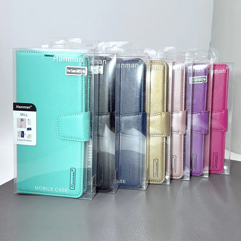 iPhone 17 Hanman Mill Series Leather Wallet Flip Case