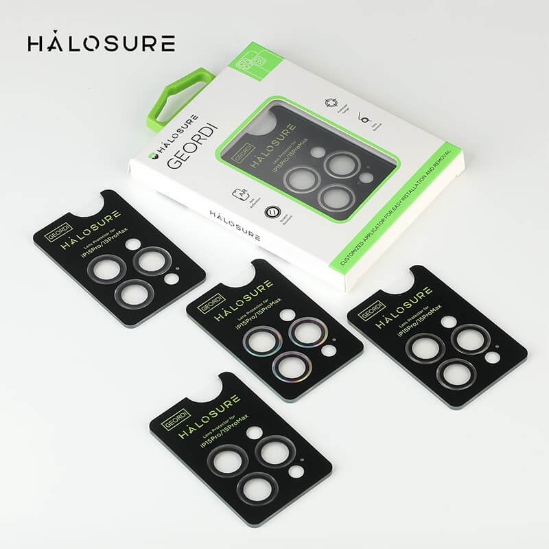 Suitable for iPhone Series Halosure Multicolor Tempered Glass Individual Camera Lens Protector