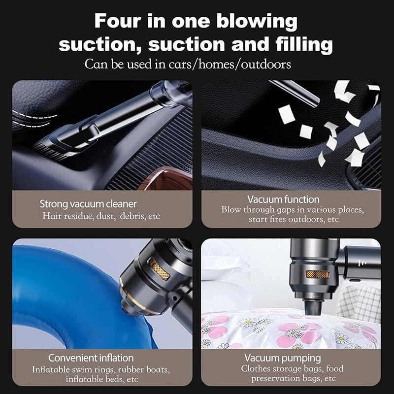 Mobie 5 in 1 16000Pa Suction Car Handheld Wireless Vacuum Cleaner ST-6693A PLUS