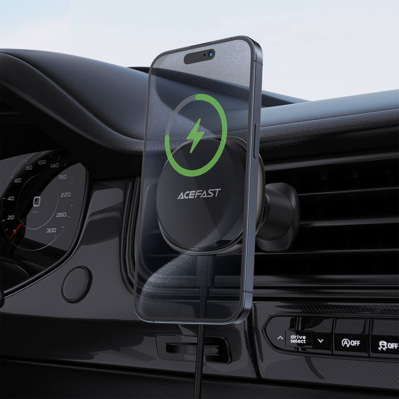 New Arrivals Acefast Fast Wireless Charger Magnetic Car Mount Holder 15W D31