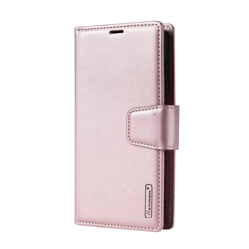 Samsung Galaxy S21 Ultra 2021 Hanman Miro Leather 2-in-1 Wallet Case with Magnetic Back