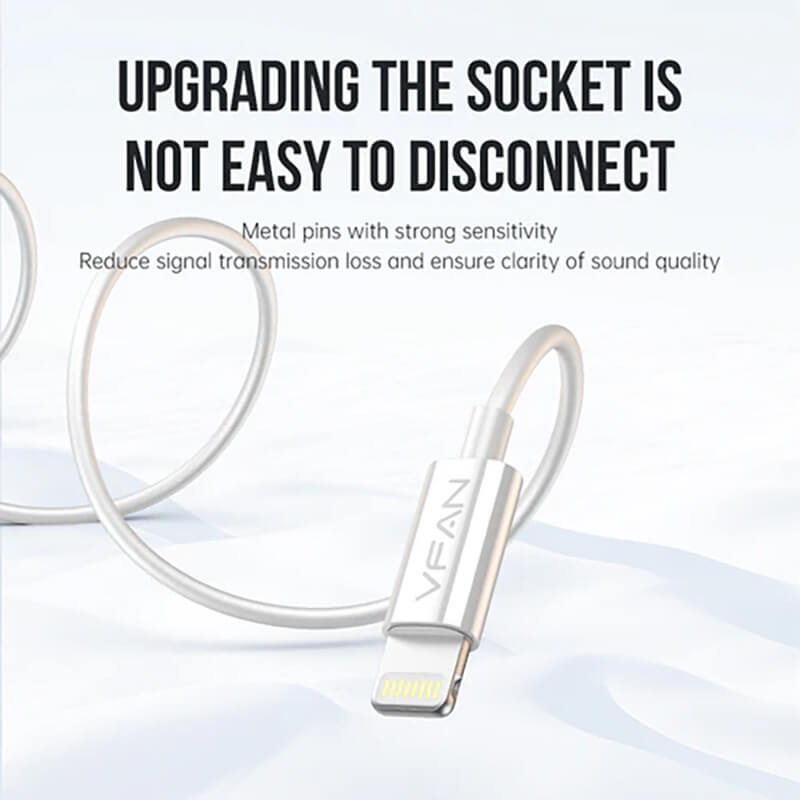 VFAN High Fidelity Wired Earphone with Lightning Plug M21