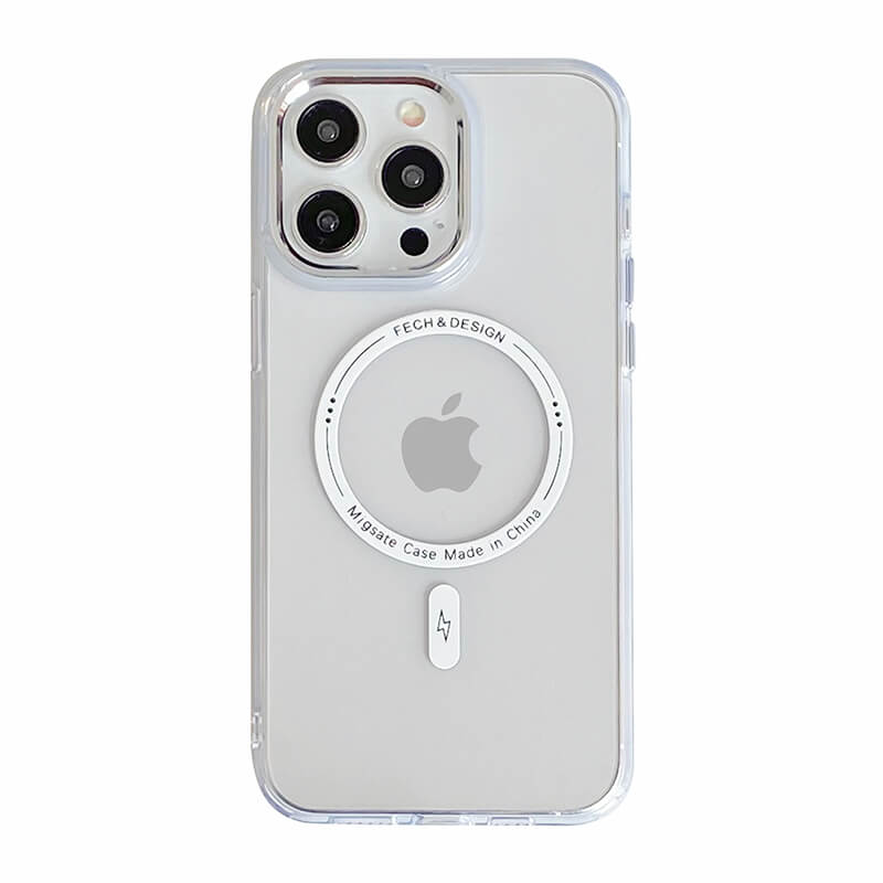 iPhone 13Pro AllureEyes Colorful Frame Transparent Phone Case with Magsafe