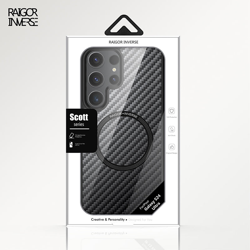 Samsung Galaxy S24 Ultra 2024 Scott Plus Series Shockproof Magnetic Phone Case