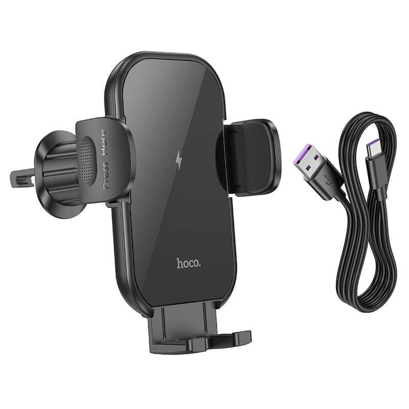 hoco. Wireless Car 15W Fast Charging Car Mount Holder HW4