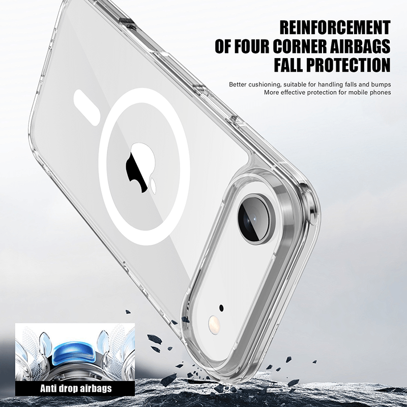 iPhone 17 Air Aurora Magsafe Series Crystal Transparent Phone Case
