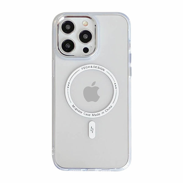 iPhone 14Plus AllureEyes Colorful Frame Transparent Phone Case with Magsafe