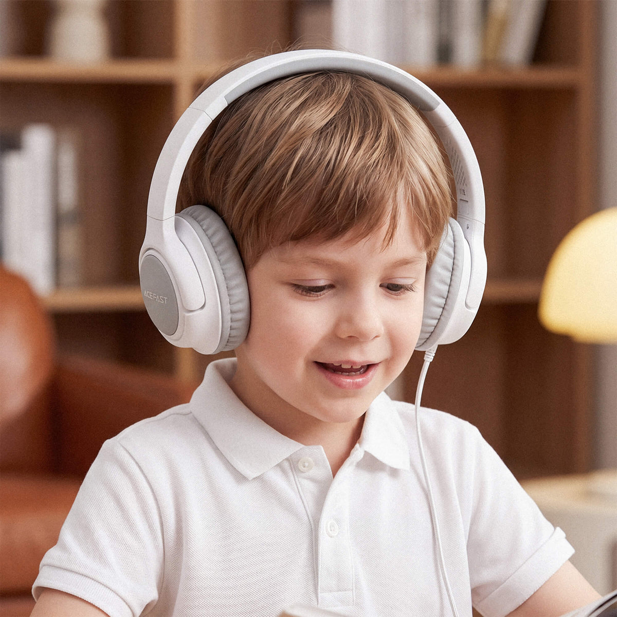Acefast 85dB Volume Limited IPX4 Waterproof Wired Children's Headphones with Microphone H18