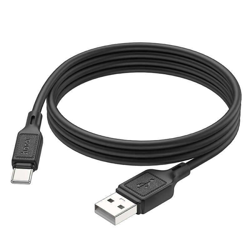 hoco. Cool Silicone USB-A to Type-C Charging Data Cable X90