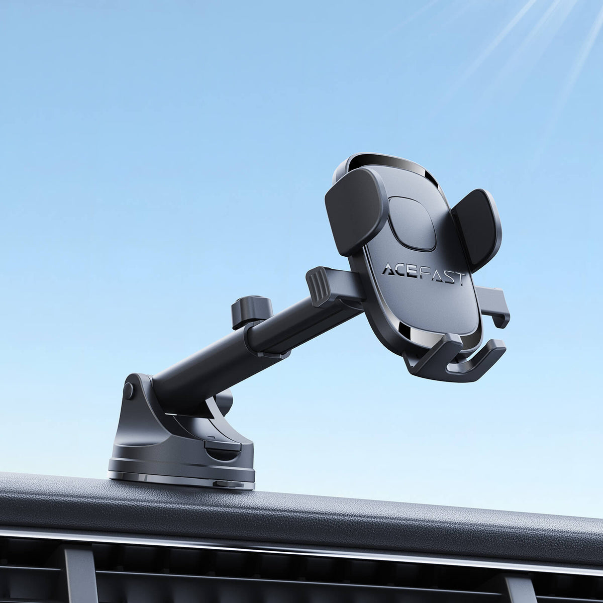 Acefast One Click Lock Anti Slip Car Phone Holder with Adjustable Arm D57