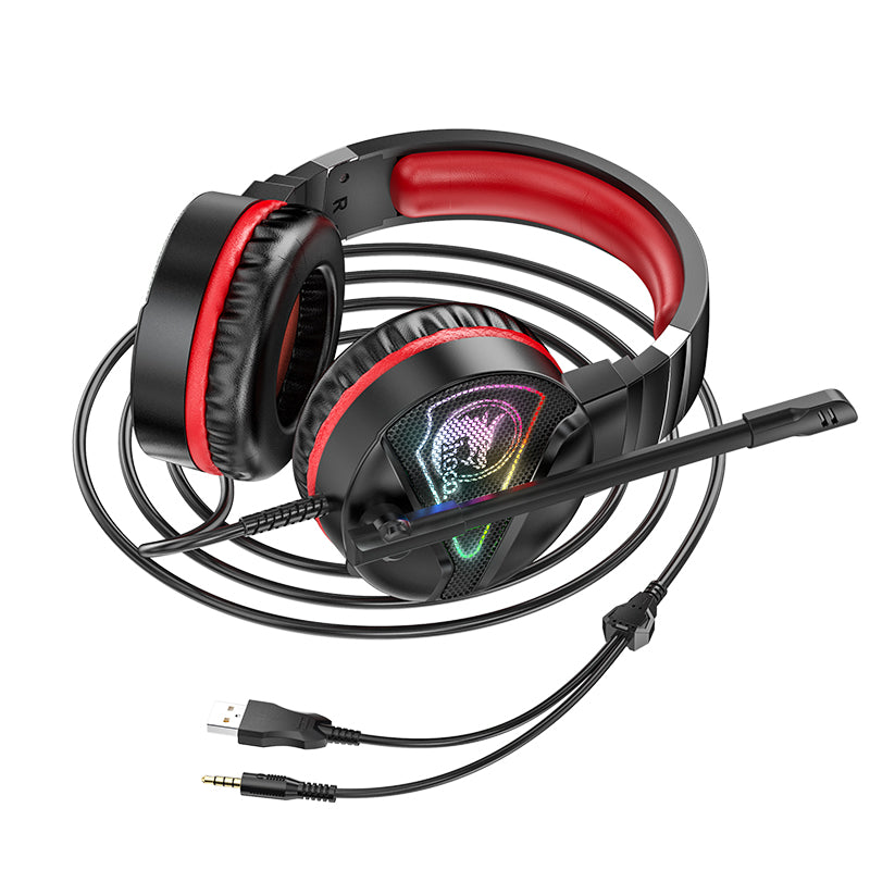 hoco. Stereo Gaming Headset with Mic and LED Light W104