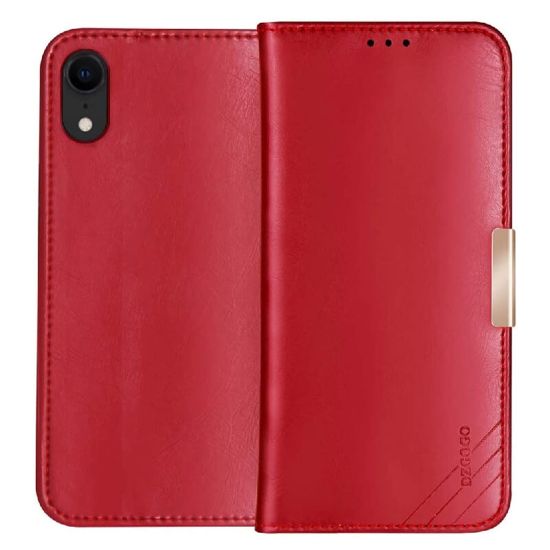 iPhone 12/12 Pro DZGOGO Genuine Leather Wallet Case Cover