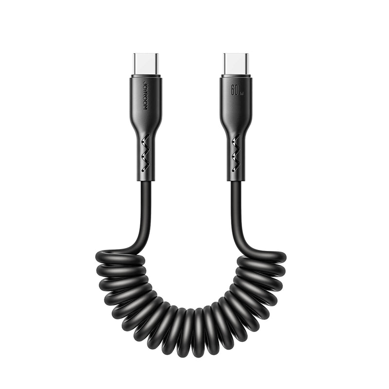 Joyroom Coiled Fast Charging Data Cable Type-C to Type-C 60W 1.5m