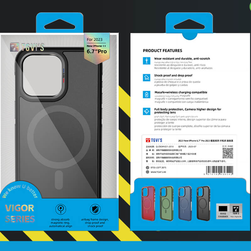 iPhone 15 Vigor Series Airbag Drop Proof Magsafe Phone Case