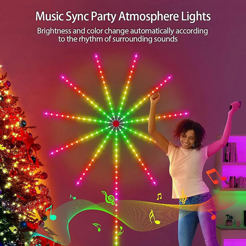 Mobie Smart RGB LED Strip Lights with Music Sync and Firework Effects