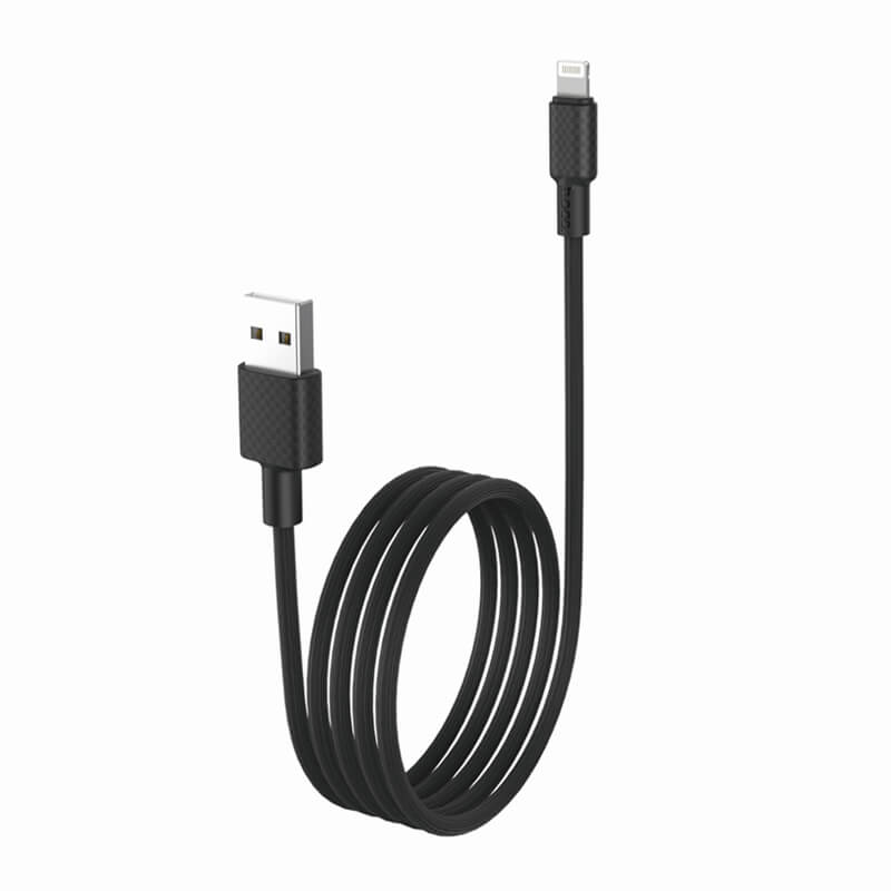 hoco USB to Lightning Carbon Fiber Texture Fast Charge Data Cable 1M X29