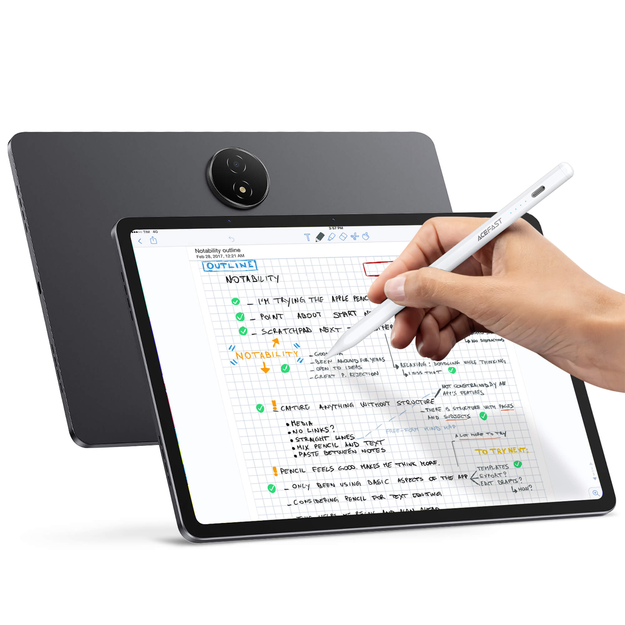 Acefast Universal Active Stylus Pen Magnetic Low Latency Touchscreen V1