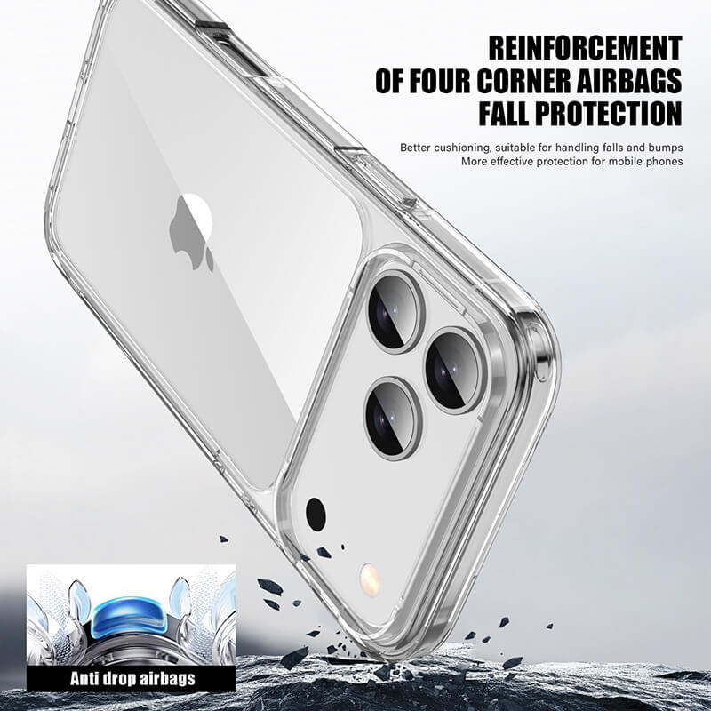 iPhone 17 Pro Max Aurora Series Crystal Transparent Phone Case
