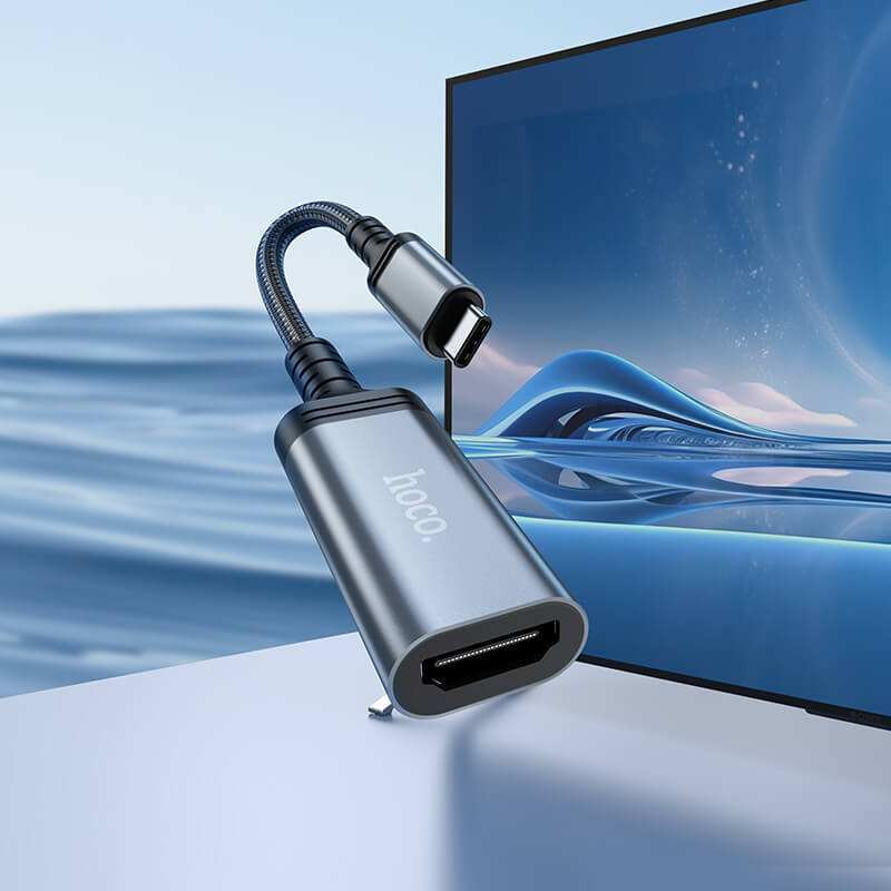 Hoco HDMI to Type-C 4K 30Hz Braided Cable 0.2m UA43A
