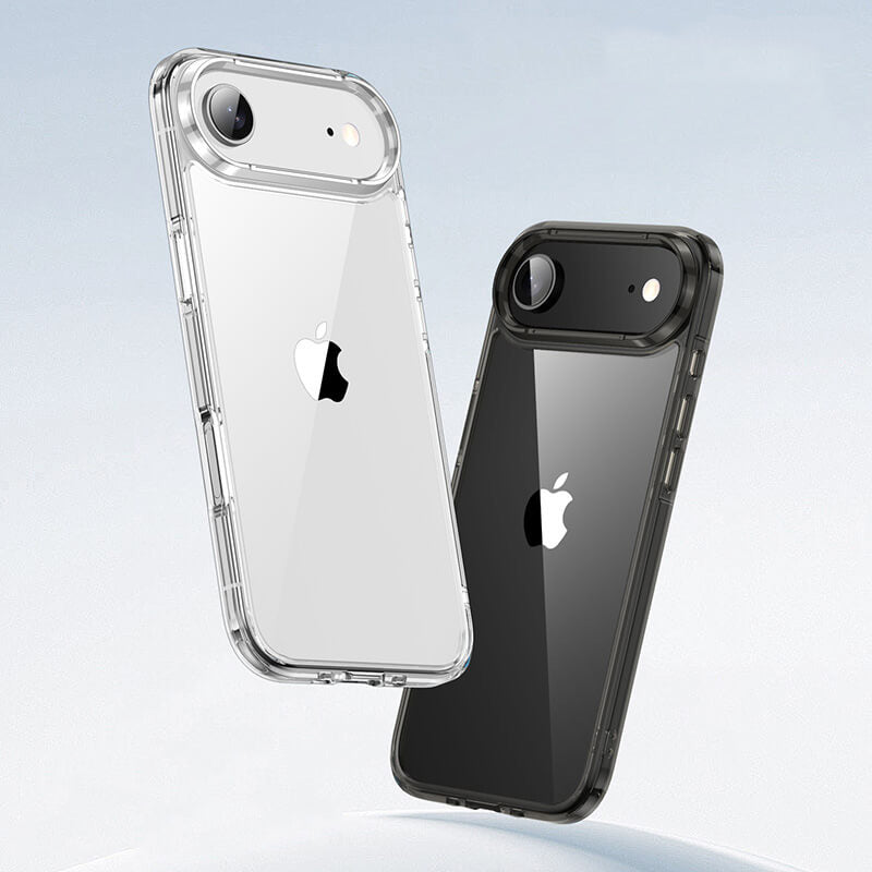 iPhone 17 Air Aurora Series Crystal Transparent Phone Case