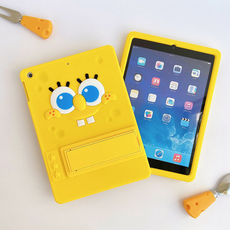 iPad Air 1th 9.7 2013  Q Uncle Spongebob Silicone iPad Case