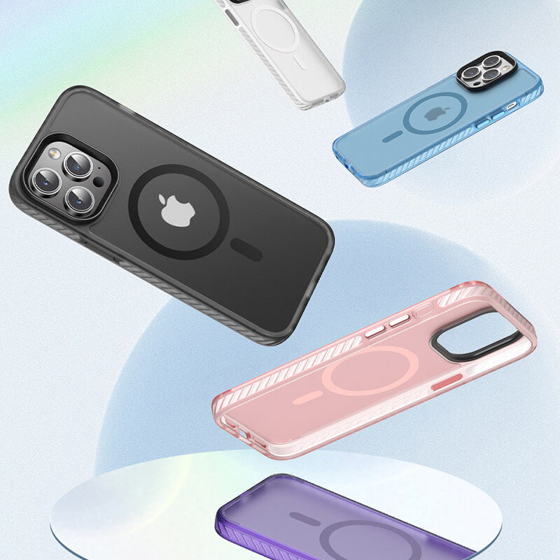 Suitable for iPhone Models Dunjia Series Matte Translucent Magsafe Phone Case