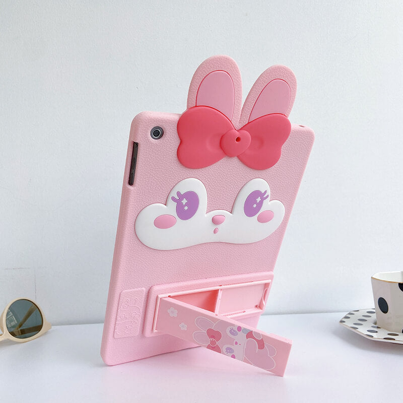 iPad Air 4th 10.9 2020 Q Uncle Pink Bunny Silicone iPad Case