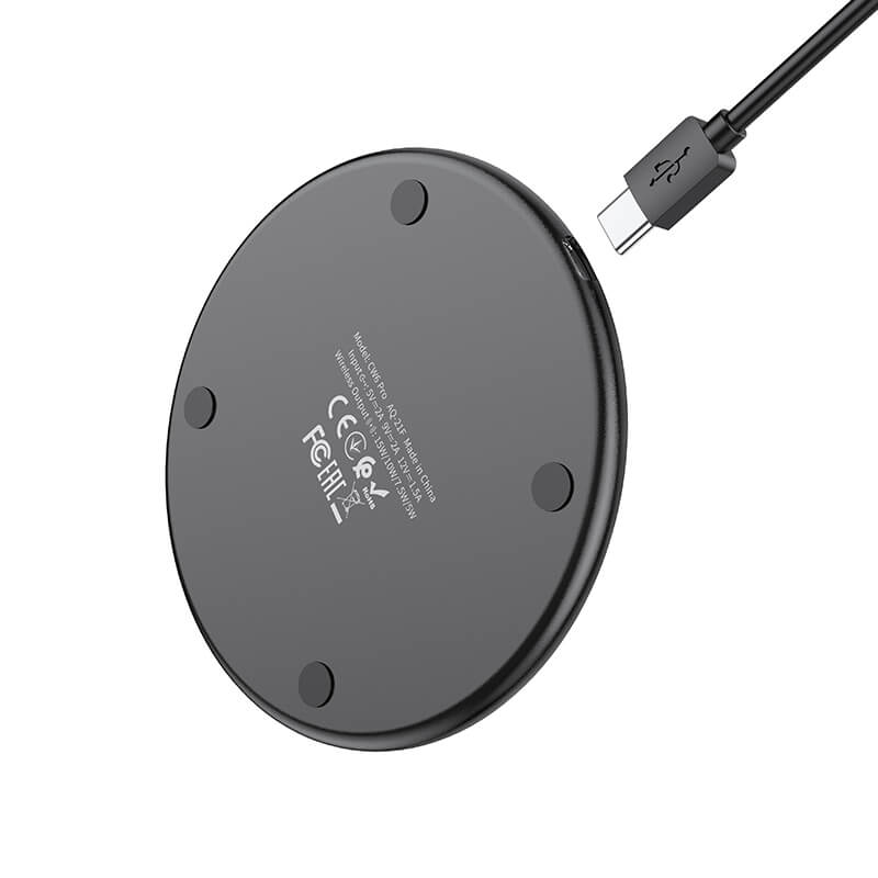 hoco 15W Ultra-Slim Wireless Fast Charger with LED Light CW6 Pro